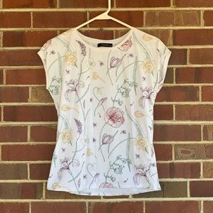 Floral Cap-sleeveTee